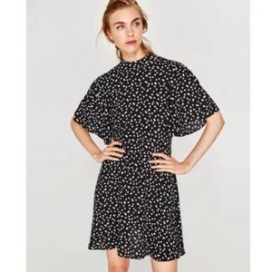 Zara - Flutter Sleeve Polka Dot Dress